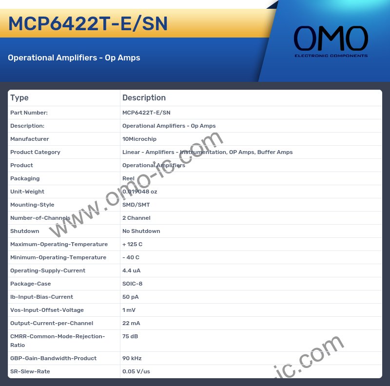 MCP6422T-E/SN