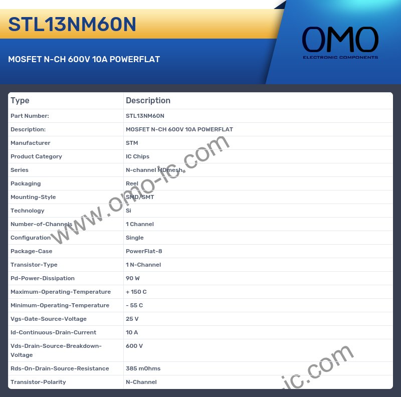 STL13NM60N
