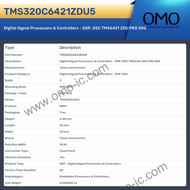 TMS320C6421ZDU5