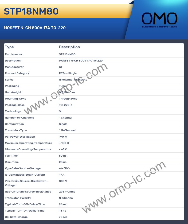 STP18NM80