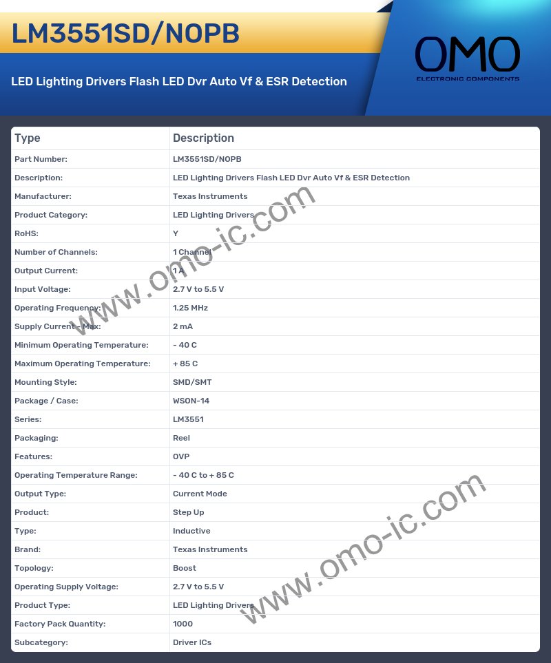 LM3551SD/NOPB