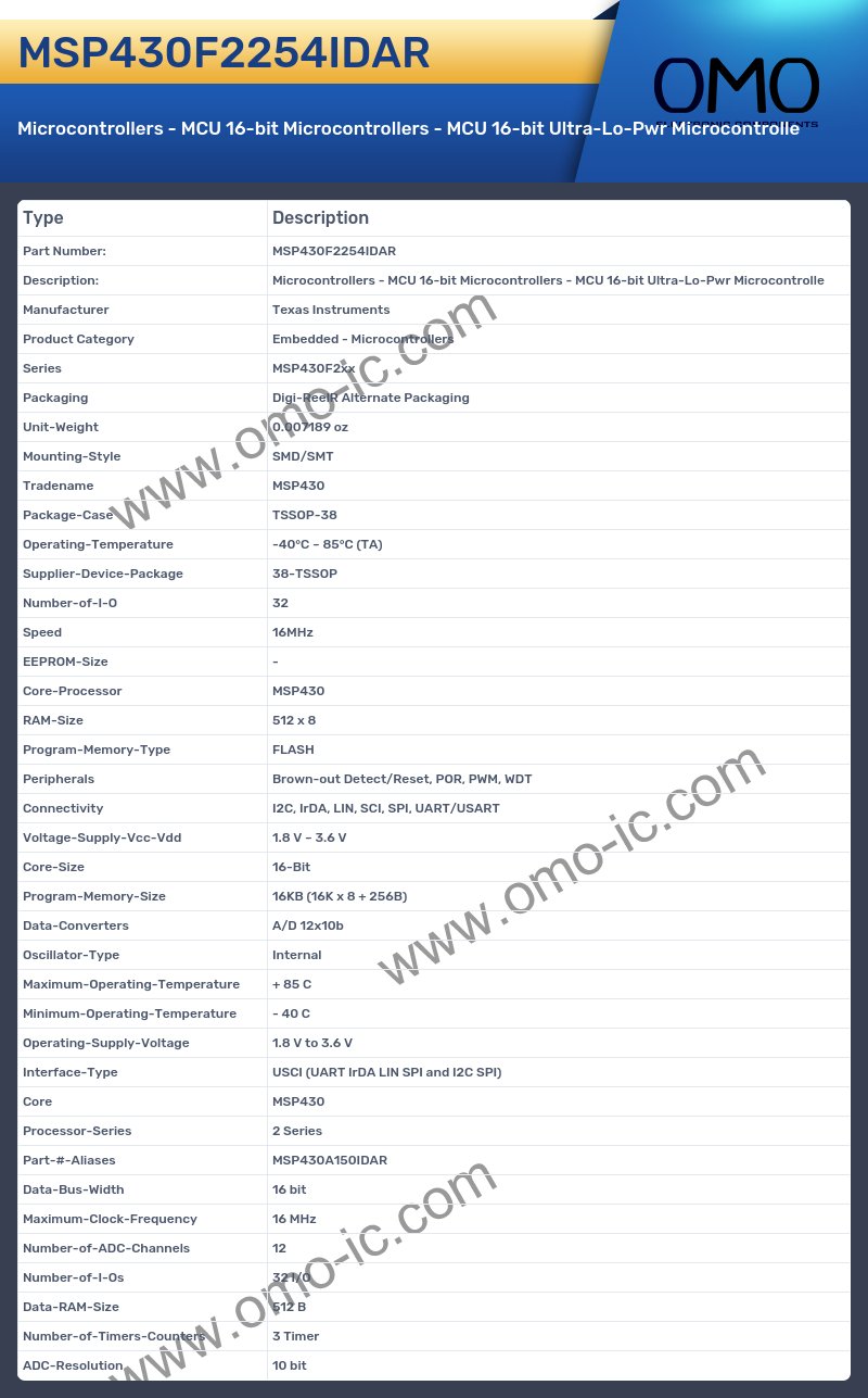 MSP430F2254IDAR