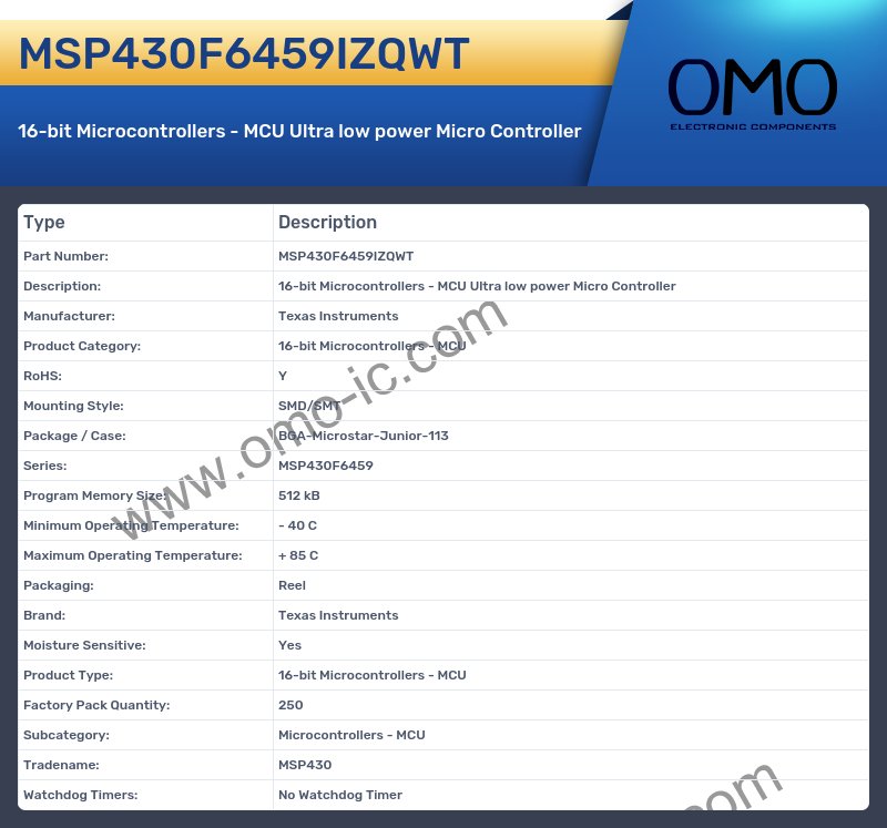 MSP430F6459IZQWT