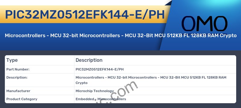 PIC32MZ0512EFK144-E/PH