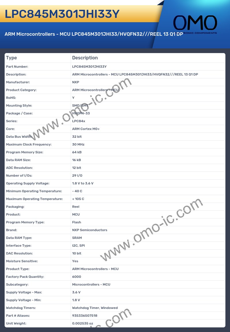 LPC845M301JHI33Y