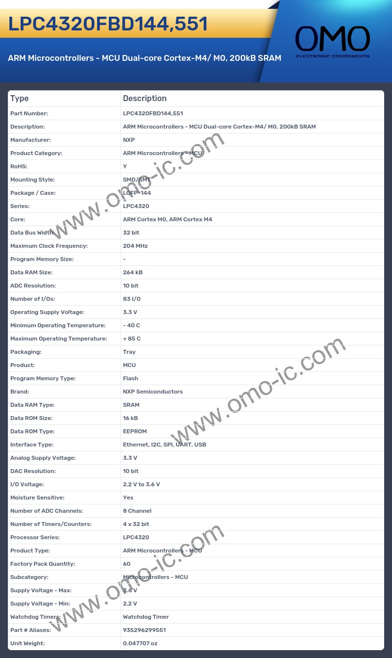 LPC4320FBD144,551