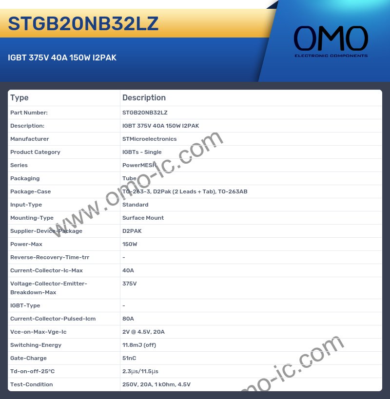 STGB20NB32LZ