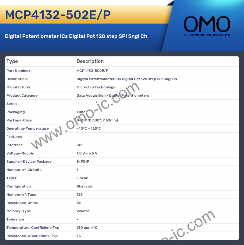 MCP4132-502E/P