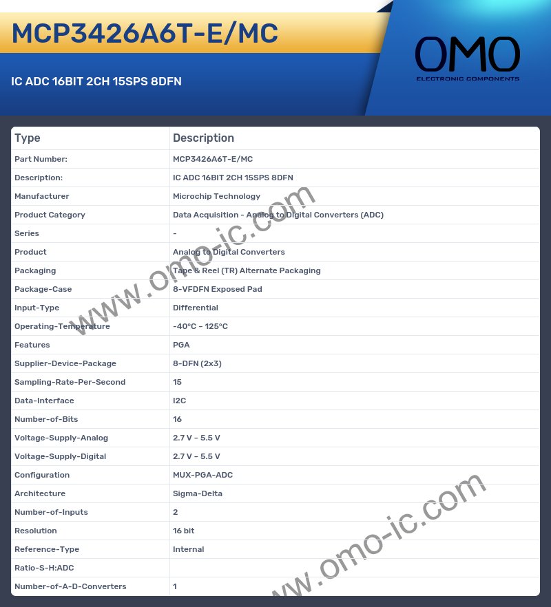 MCP3426A6T-E/MC