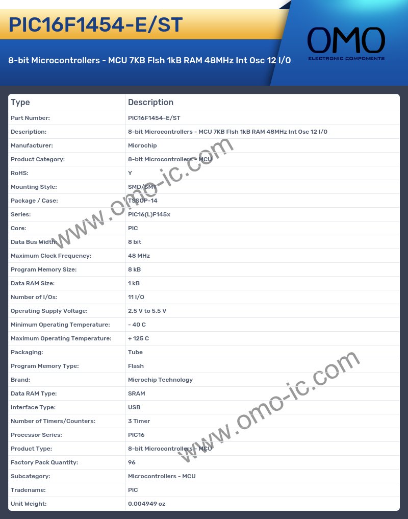 PIC16F1454-E/ST