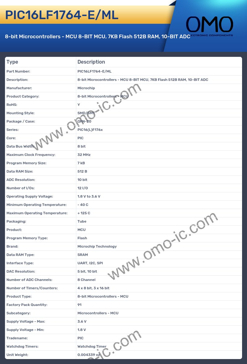 PIC16LF1764-E/ML