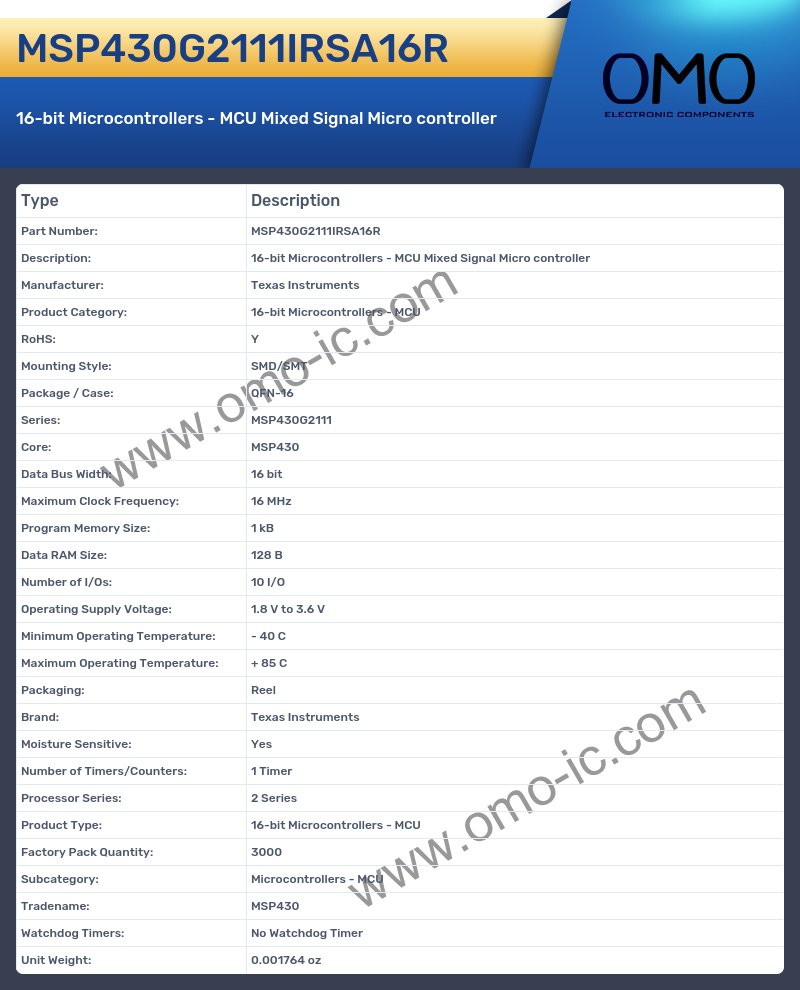 MSP430G2111IRSA16R