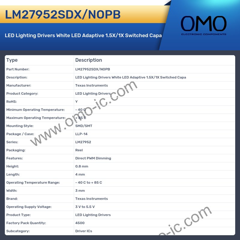 LM27952SDX/NOPB