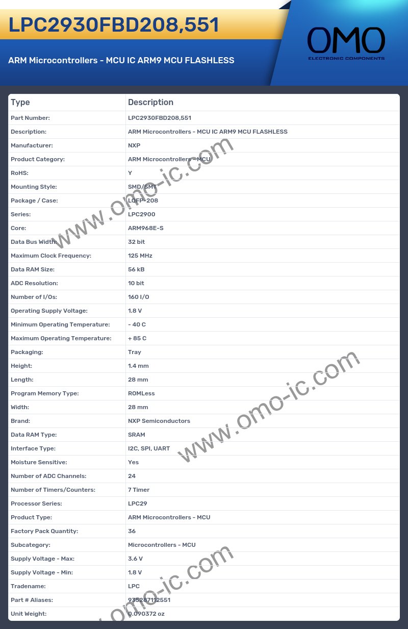 LPC2930FBD208,551