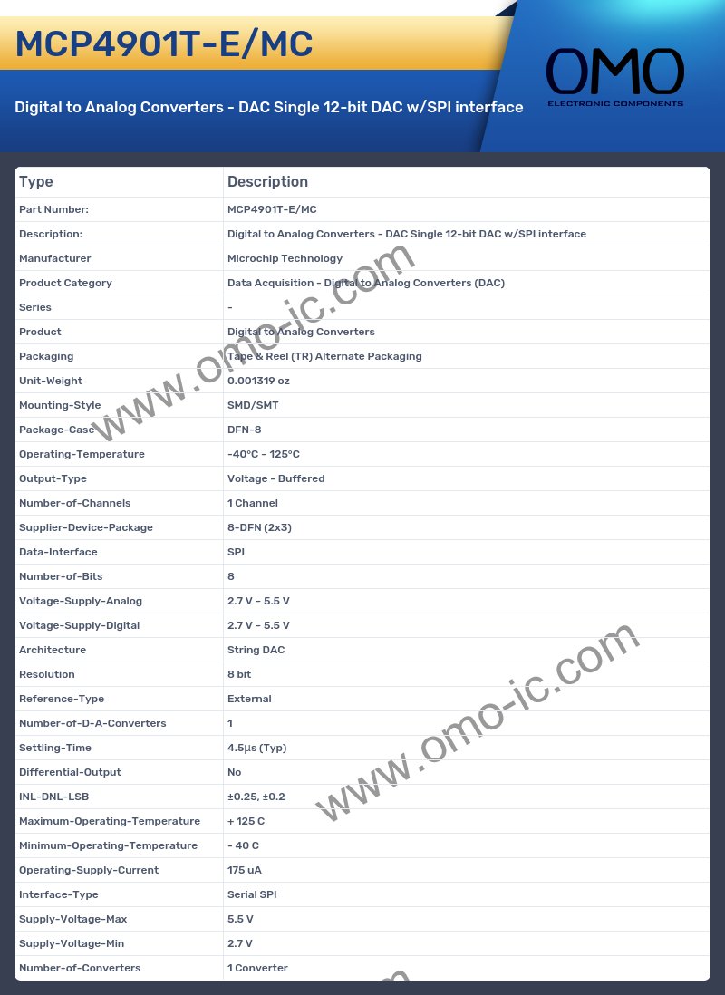 MCP4901T-E/MC