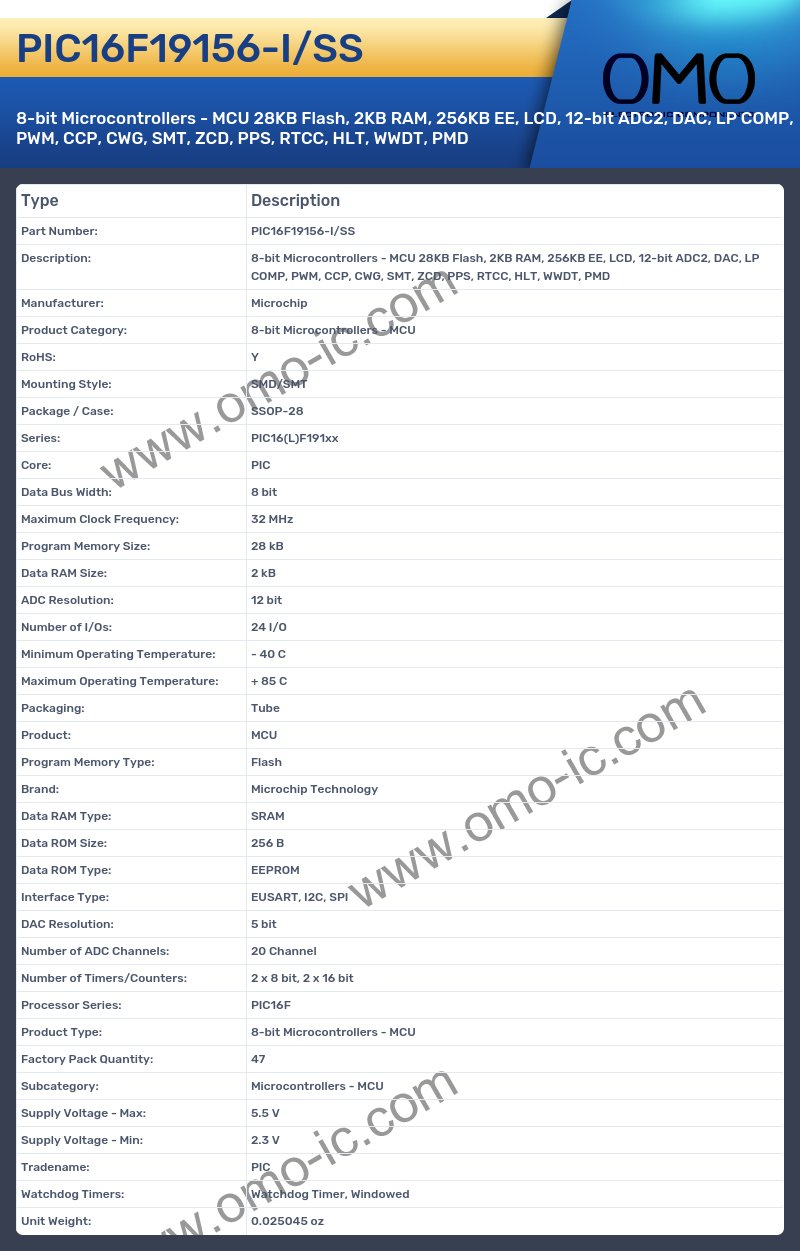 PIC16F19156-I/SS