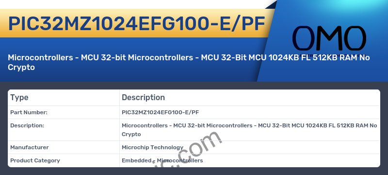 PIC32MZ1024EFG100-E/PF