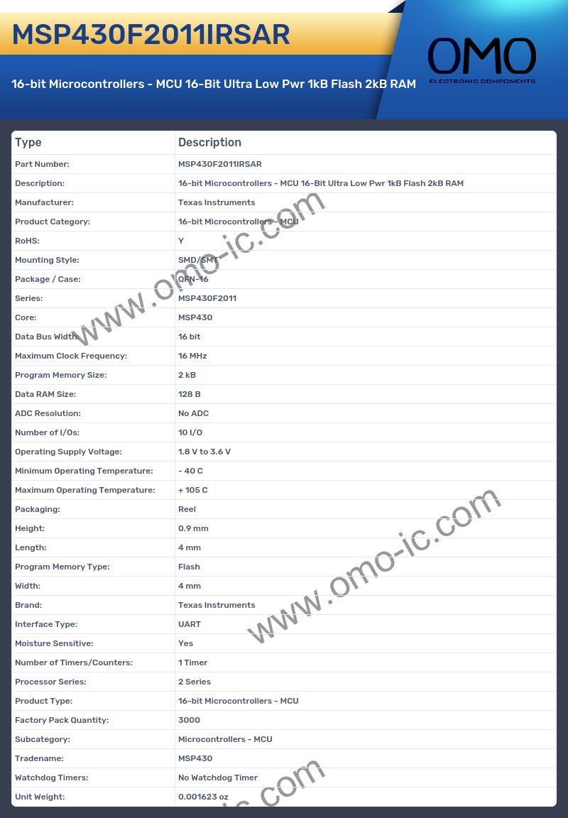 MSP430F2011IRSAR