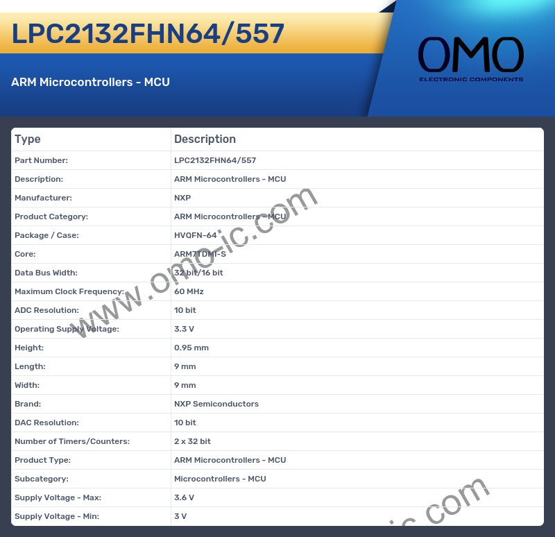 LPC2132FHN64/557