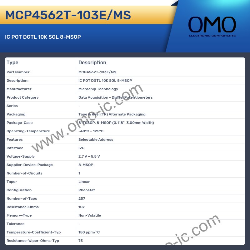 MCP4562T-103E/MS