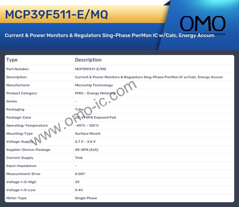 MCP39F511-E/MQ