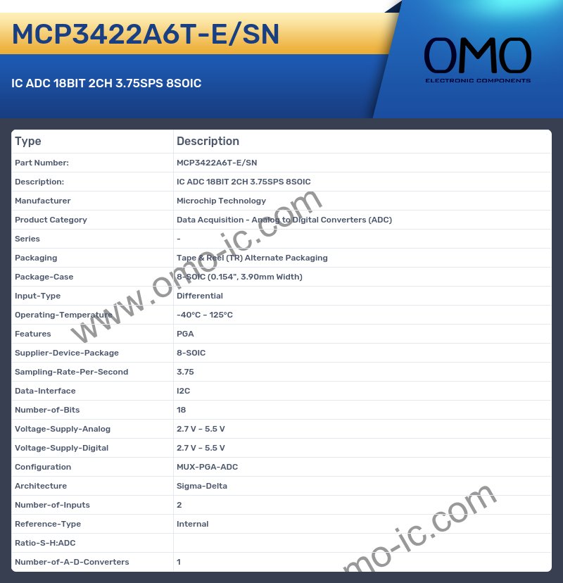 MCP3422A6T-E/SN