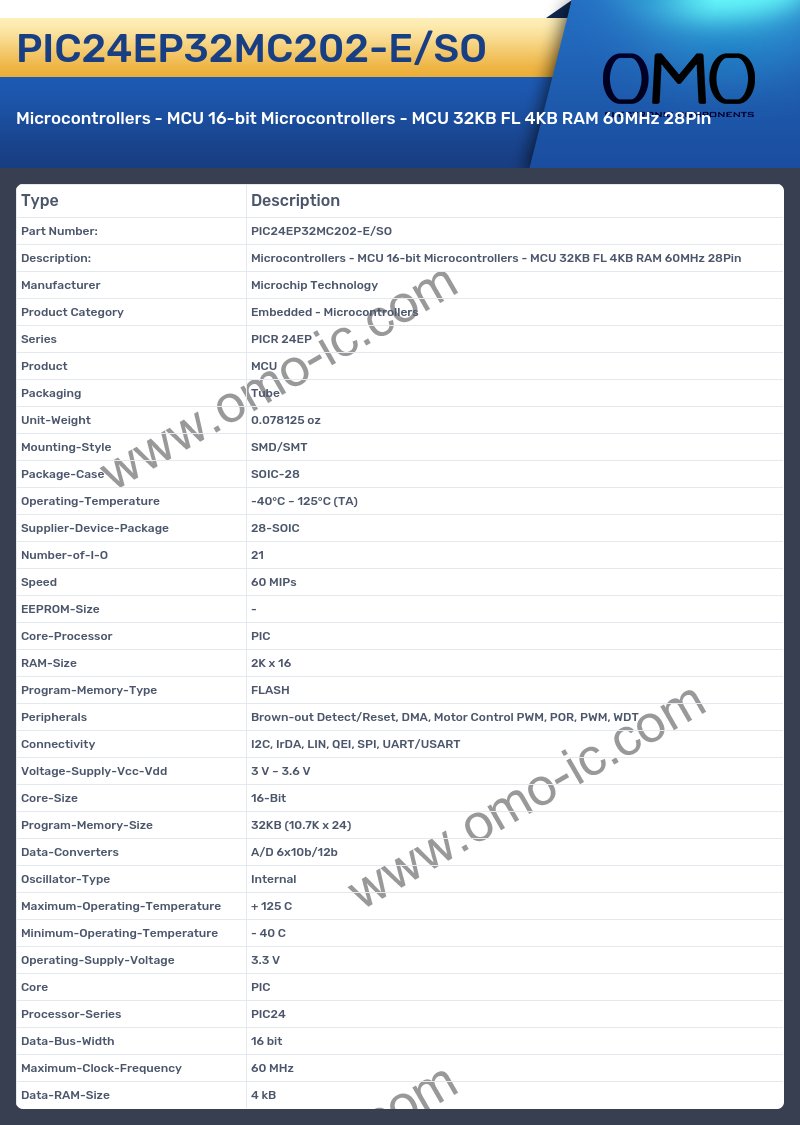 PIC24EP32MC202-E/SO