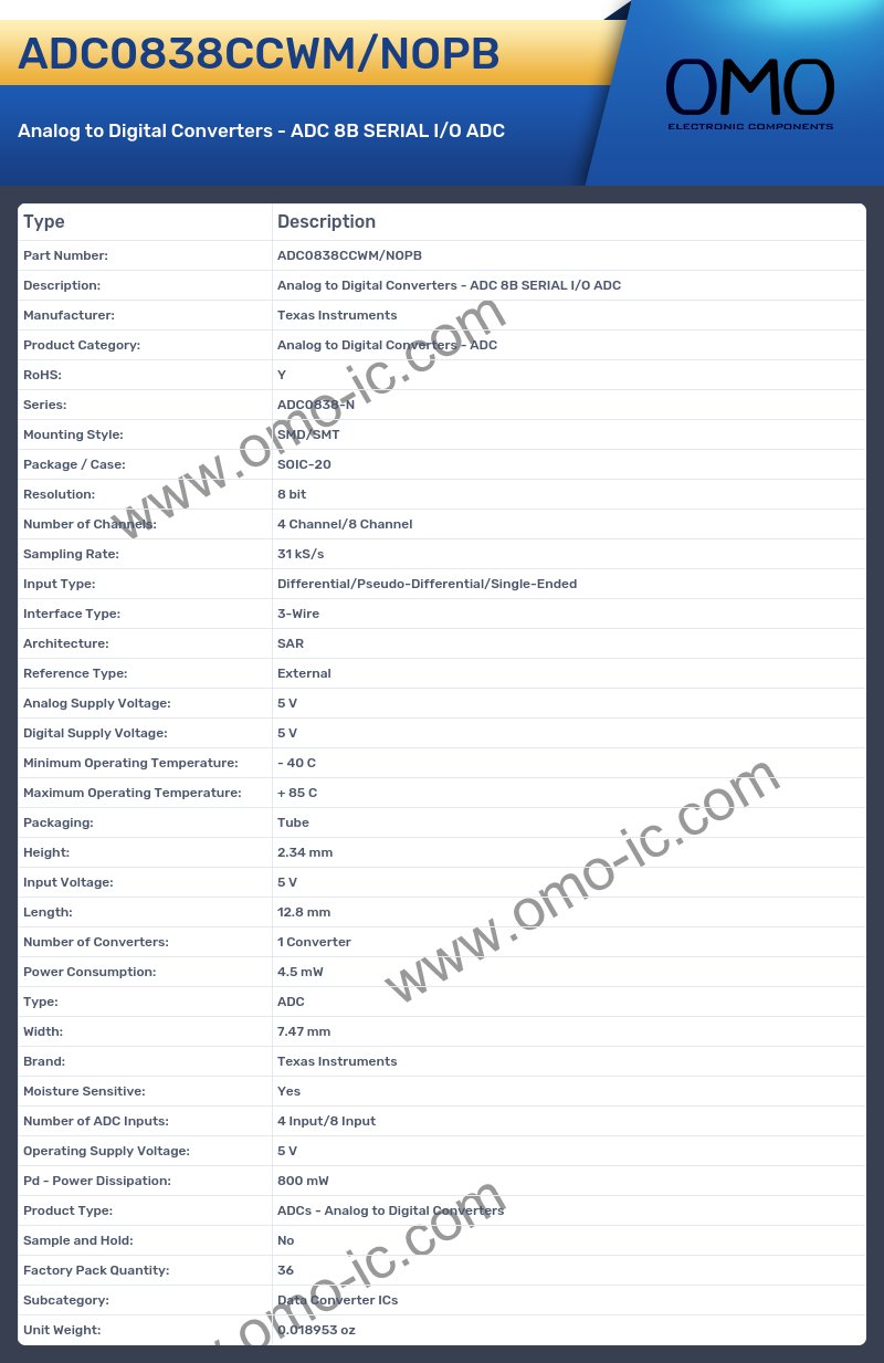 ADC0838CCWM/NOPB