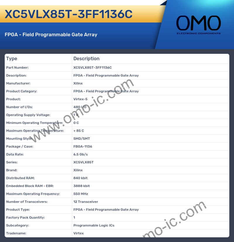 XC5VLX85T-3FF1136C