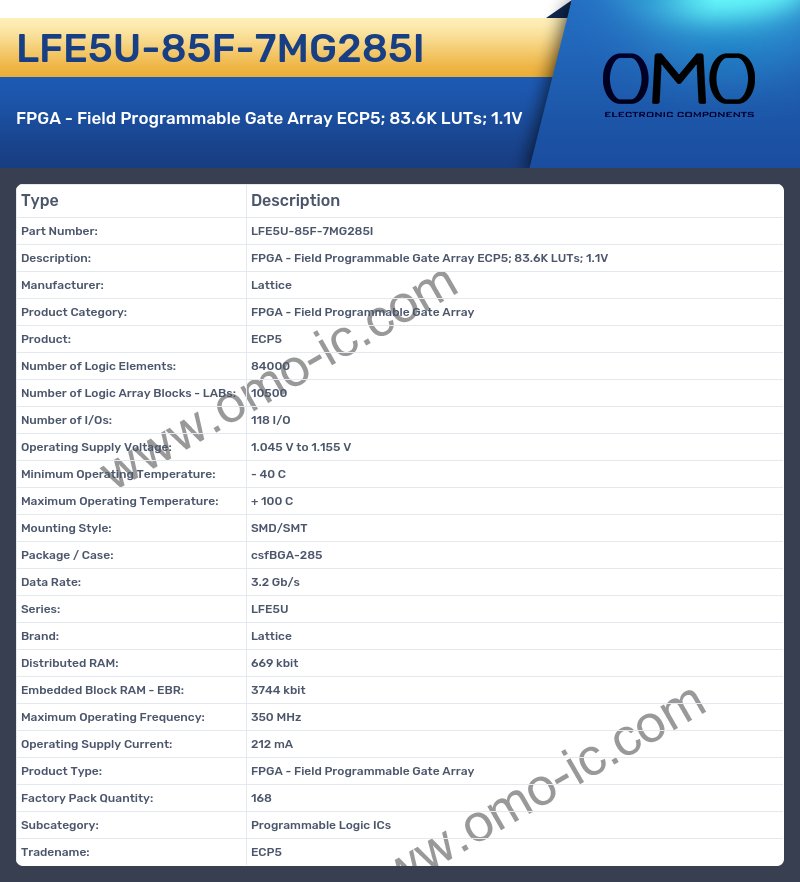 LFE5U-85F-7MG285I