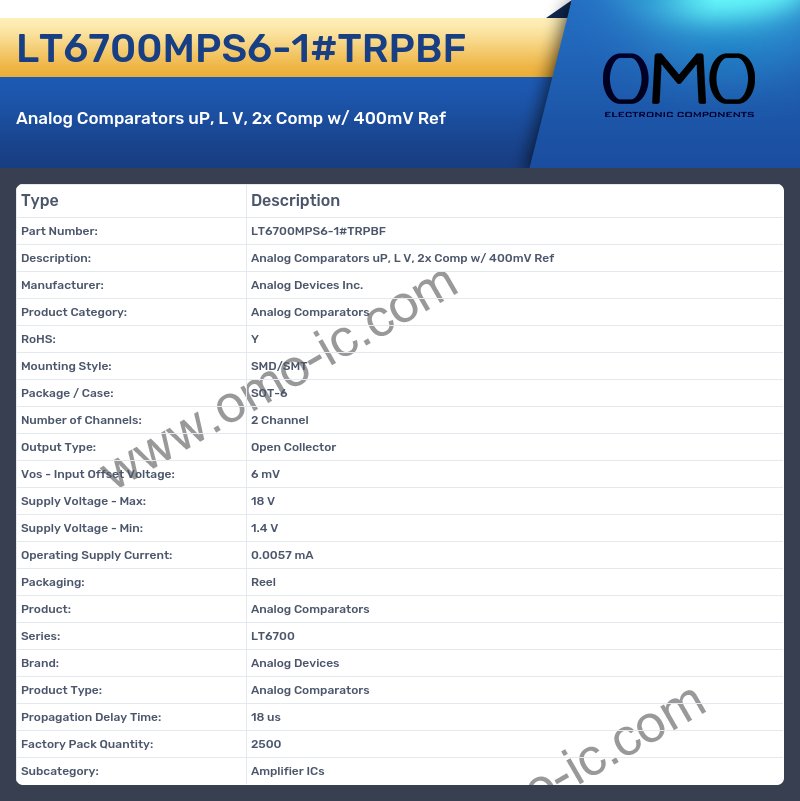 LT6700MPS6-1#TRPBF