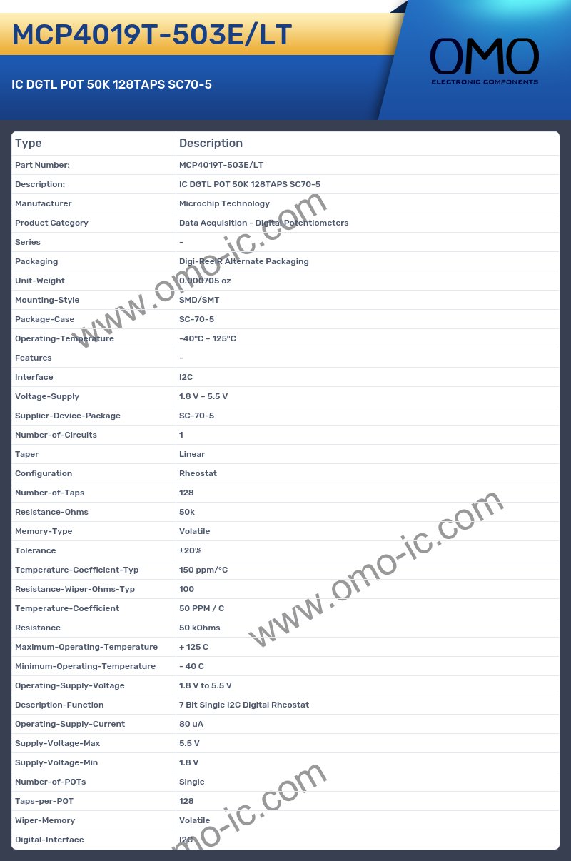 MCP4019T-503E/LT