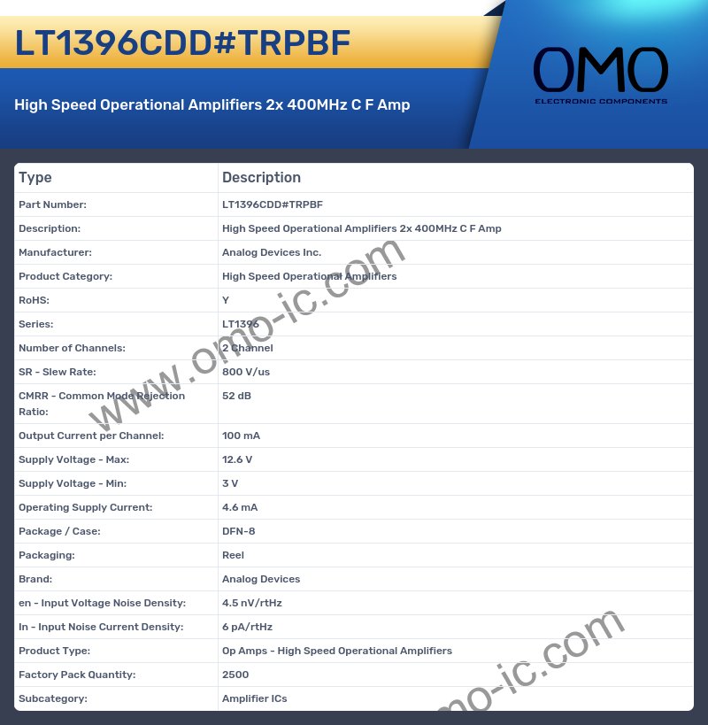 LT1396CDD#TRPBF