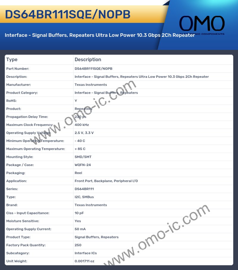 DS64BR111SQE/NOPB