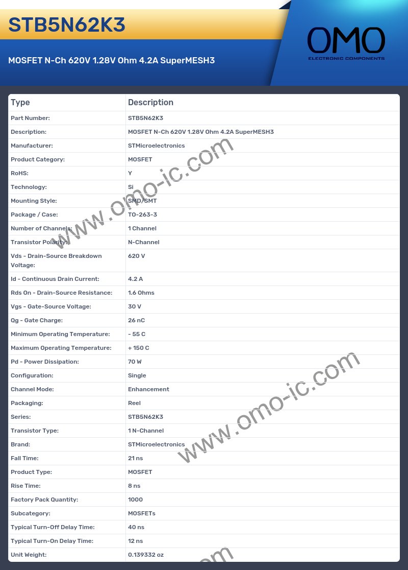 STB5N62K3