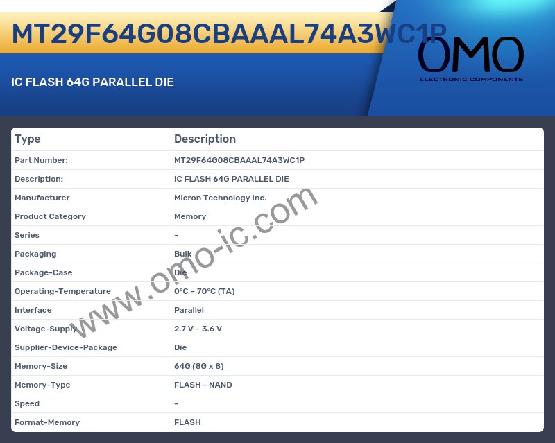MT29F64G08CBAAAL74A3WC1P