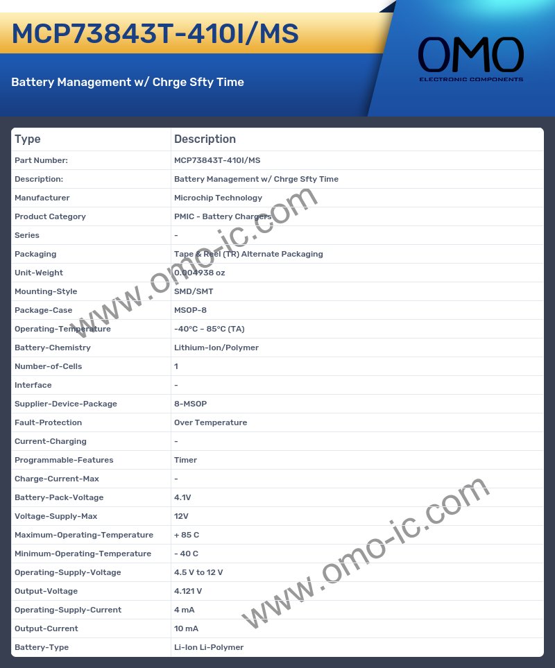 MCP73843T-410I/MS