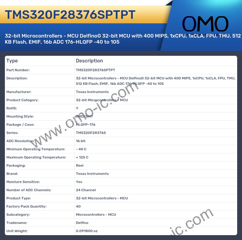 TMS320F28376SPTPT
