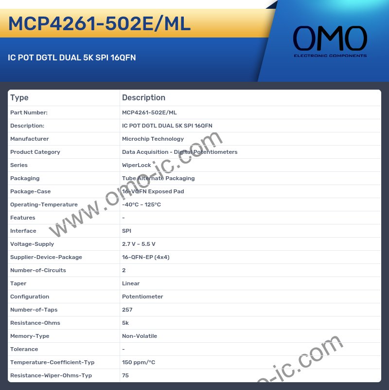 MCP4261-502E/ML