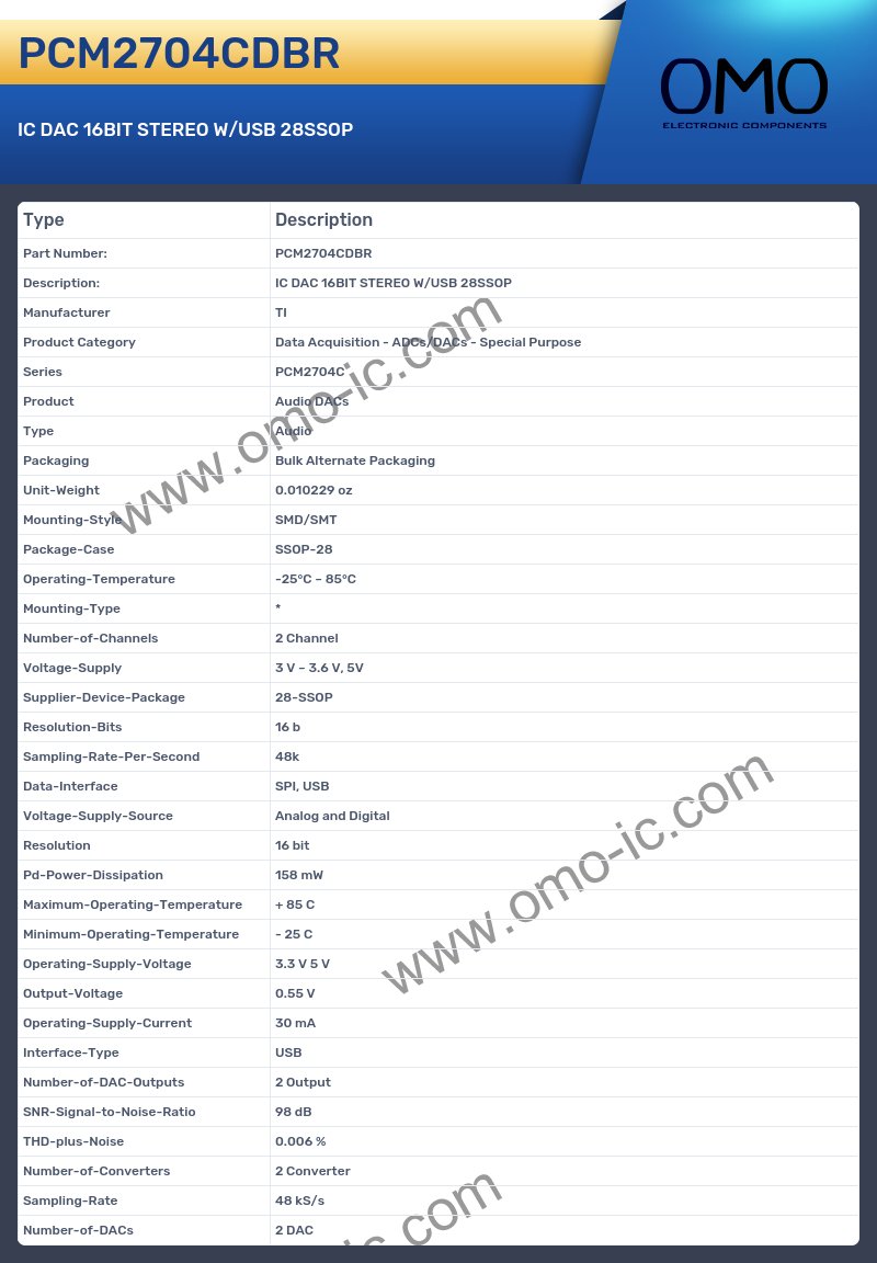 PCM2704CDBR