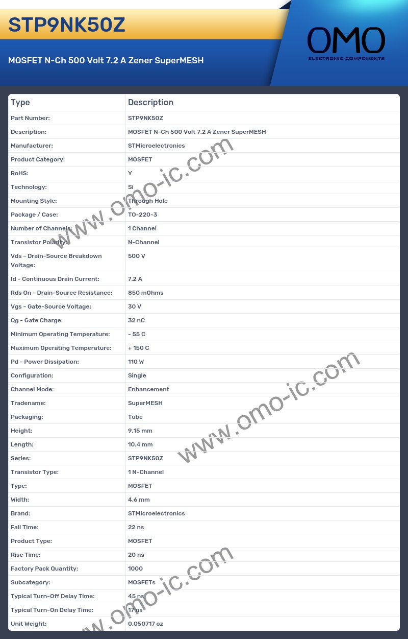 STP9NK50Z