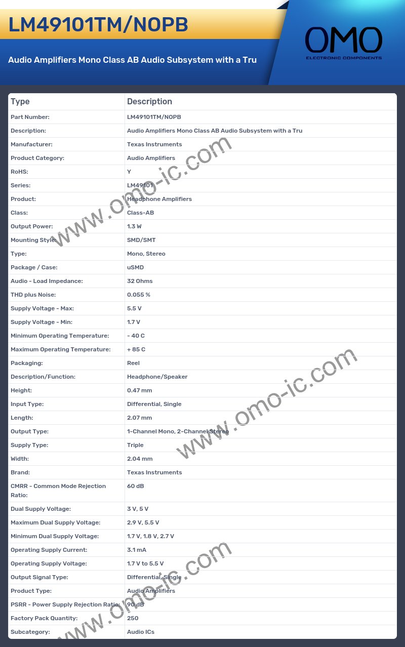 LM49101TM/NOPB