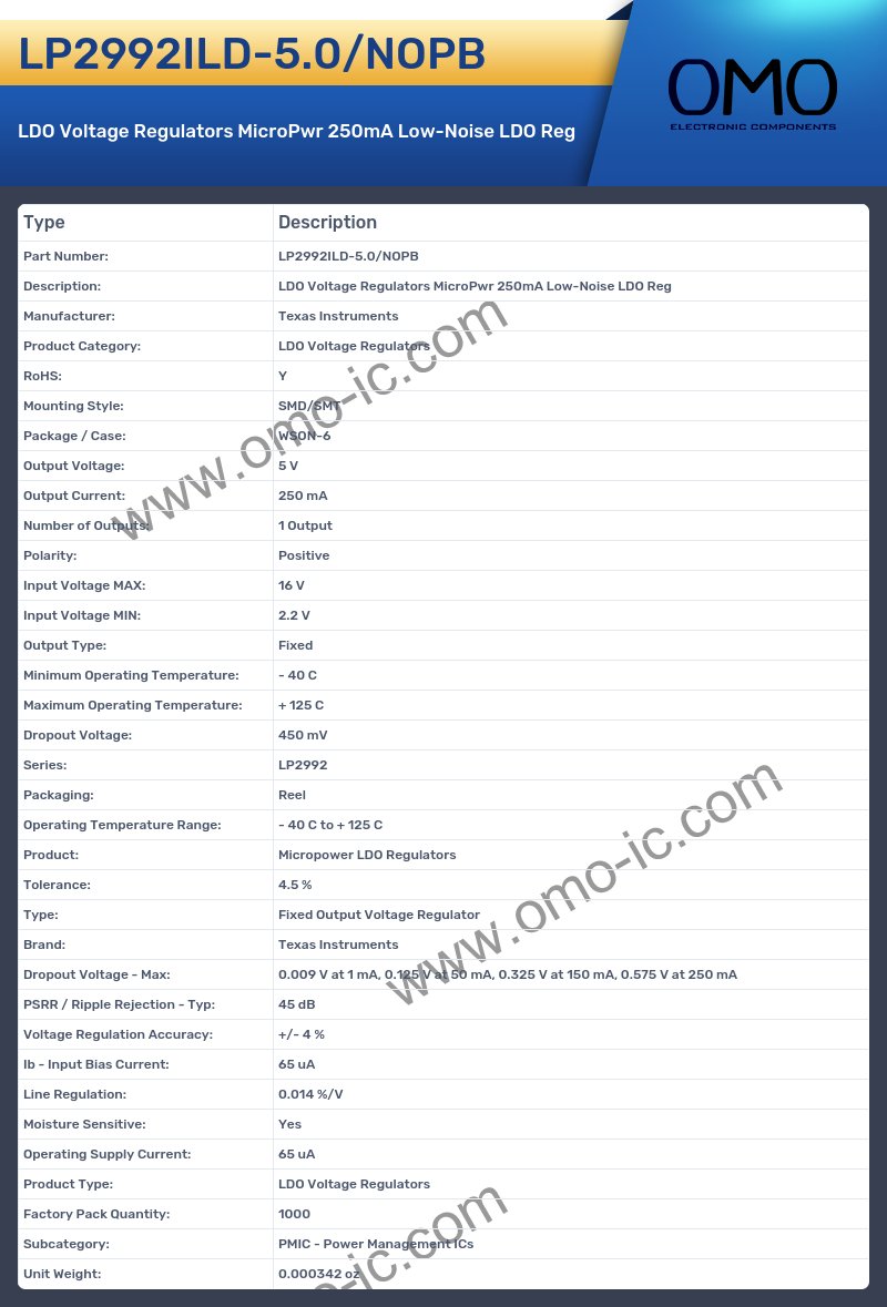 LP2992ILD-5.0/NOPB