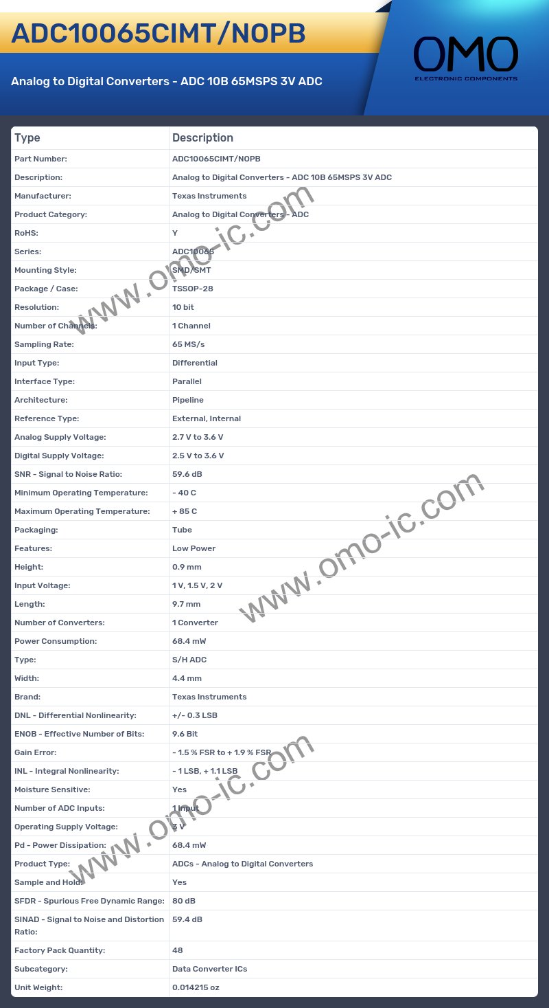 ADC10065CIMT/NOPB
