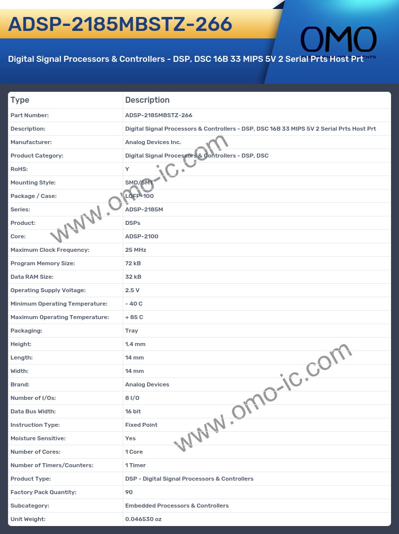 ADSP-2185MBSTZ-266