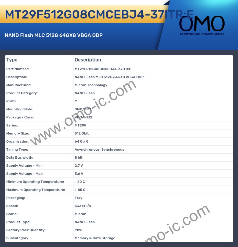 MT29F512G08CMCEBJ4-37ITR:E