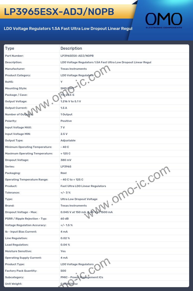LP3965ESX-ADJ/NOPB