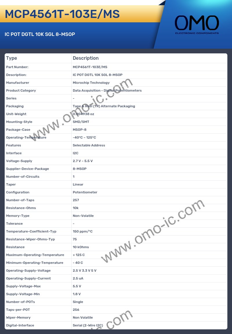 MCP4561T-103E/MS