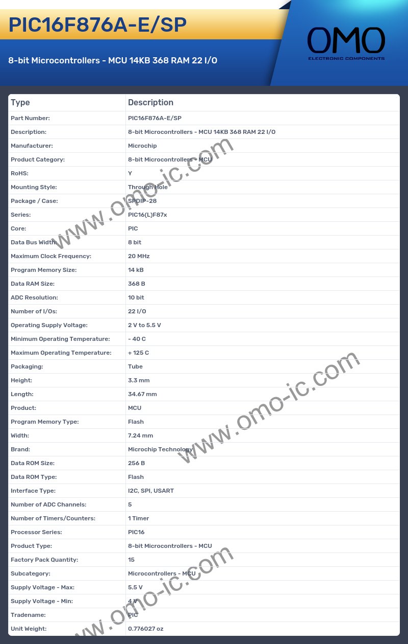 PIC16F876A-E/SP