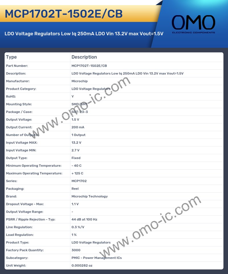 MCP1702T-1502E/CB